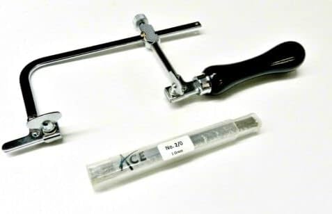 JTS Jewelry Making Saw Frame 3" & 144 Saw Blades # 2/0 Repair Jewelers Sawframe Set