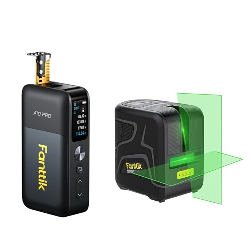 Fanttik A10 Pro 2-in-1 Digital Laser Tape Measure with HD IPS Color Display & Fanttik D2 Plus Laser Level