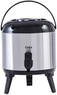 Botijão garrafa térmica inox 5 litros torneira café chá tererê