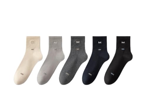 Chaussettes 100% coton pur pour homme en noir et blanc