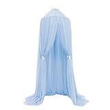 ♤ HALTBAR UND WEICH: Hergestellt aus hochwertigem Garn + Draht, langlebig, weich und leicht. Verschlüsselung Mesh, erhöhen den Raum, Doppelspitze, Sauger Decke, den Vorhang zu erweitern. Viel voller und exquisiter mit hoher Qualität. Der Raum ist voller Sonnenschein und viel frischer Luft, die Sie zu einem ruhigeren Schlaf bringt.