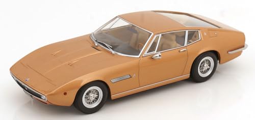 KK Scale KKDC181274 - Maserat Ghibli Coupe Metálico Dorado 1969 - Escala 1:18 - Miniatura Coleccionable
