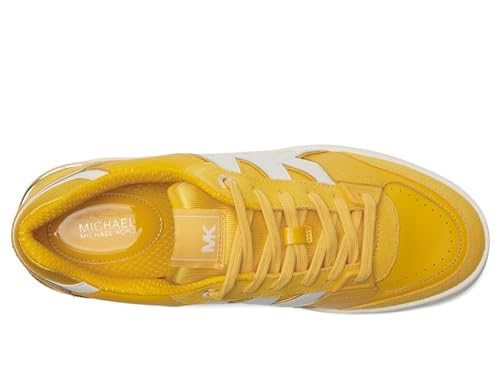 Michael Kors Women's Rebel Lace Up Sneaker, Bright Dndlion, 7.52
