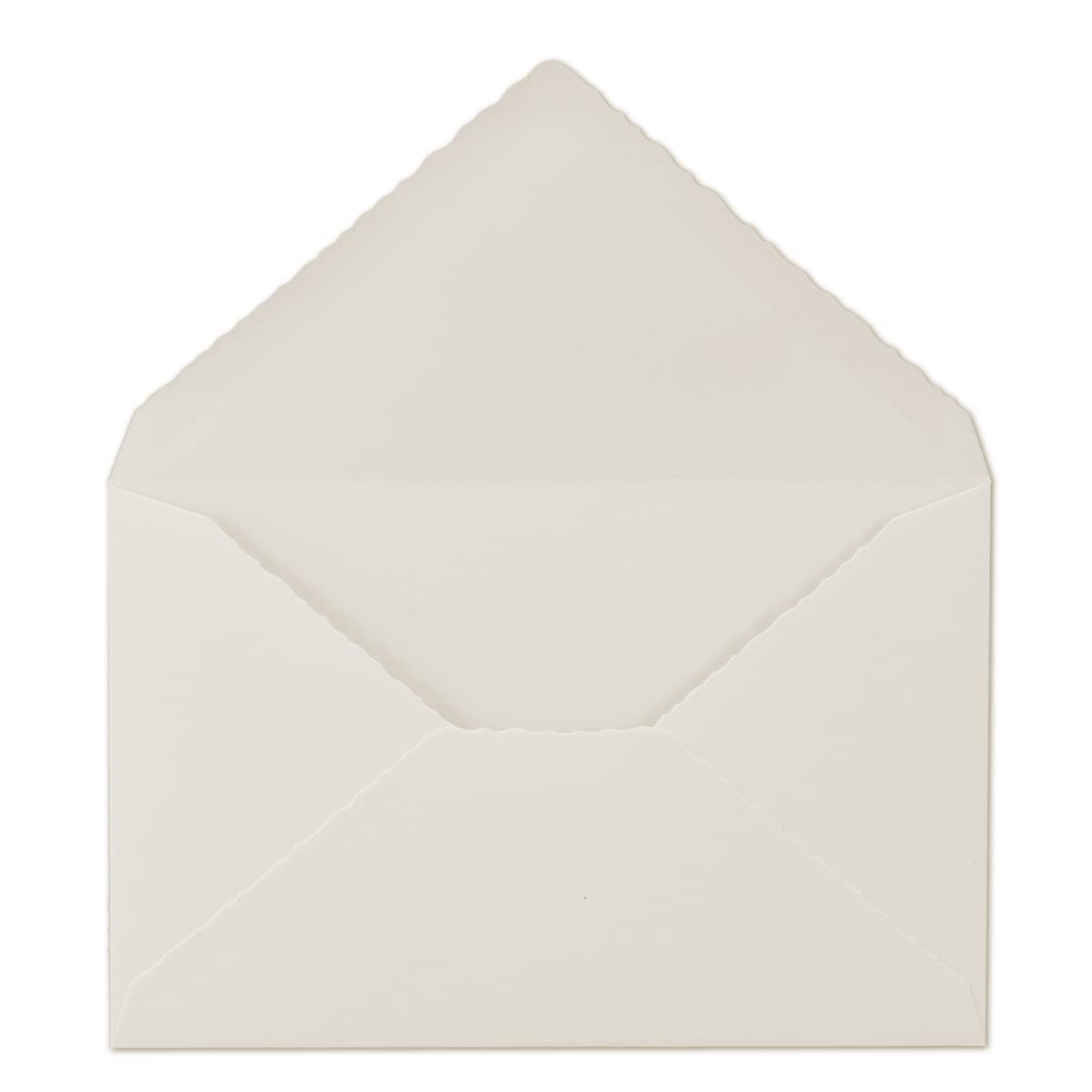 B6 DIN Envelopes with Scalloped Edge, 116 x 180 mm - Image 2