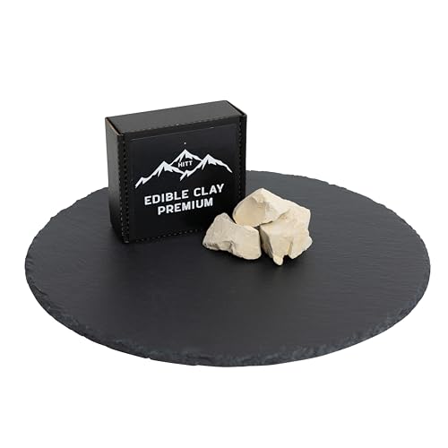 HITT Premium Ural Yellow Edible Clay — Super Crunchy Dirt Chunks for Eating, PICA Cravings and ASMR Food Content Creators — Organic, Ready to Eat PICA Alternative Snack — 3,5 oz / 100 g