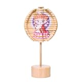 Chinese Style New Magic Structure Geometric Spin Toy Peking Opera Makeup Wooden Rotating Lollipop(Type d)