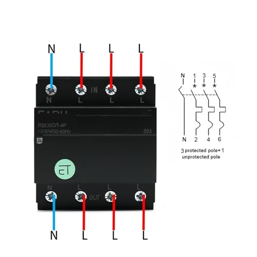 Disjoncteur à air intelligent AC 3P+N rail triphasé connecté - 4