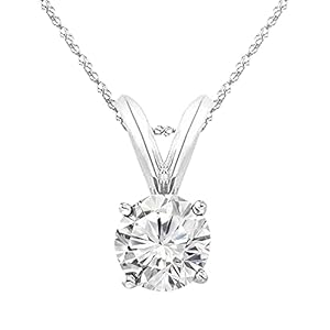 1-10 Carat 14k White Gold 4 Prong S...