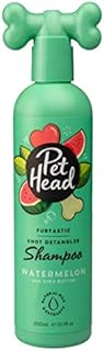 PET HEAD Dog Shampoo 300ml, Furtastic, Watermelon Scent, Knot Detangler, Best Dog Shampoo for Smelly Dogs, Care for Long, Tangly Curls & Coats, Professional Grooming, Vegan, Gentle Formula for Puppies