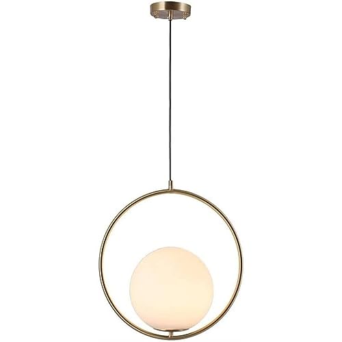Suspension sphérique en verre soufflé et métal noir pour un salon haut de gamme