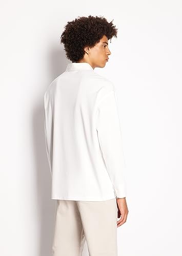 Armani Exchange Men's Oversized Heavy Cotton Jersey Collegiate Capsule Polo4