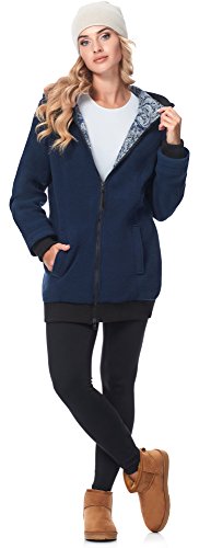 Be Mammy Chaqueta Abrigo Premamá Panel Extraíble Embarazo Ropa Invierno BE20-181 - Imagen 4