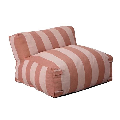 Oviala - Sillón de jardín a rayas para sofá modular, Terracota, Mixi