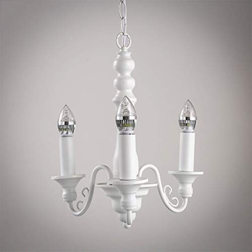 Lustre suspendu minimaliste en fer forgé de style candélabre