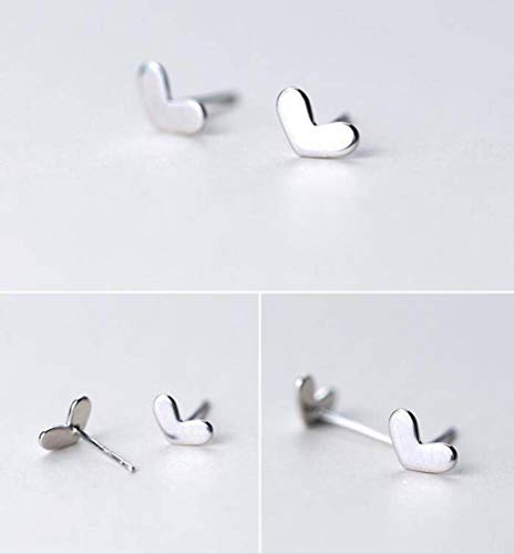 Pendientes de corazón brillantes para mujer estilo coreano un par de aretes románticos de moda 4