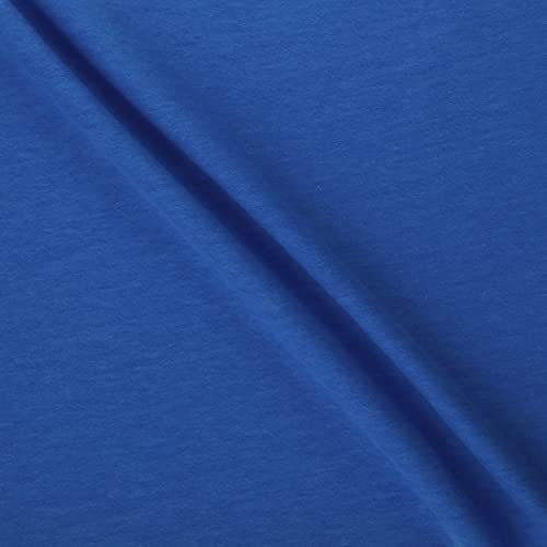 Luxurious Royal Blue Flannel Fabric for Cozy Creations - Snuggle Solid by Mook Fabrics, Available by the Yard