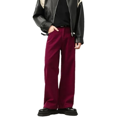 Men's Loose Straight Vintage Washed Casual Jeans