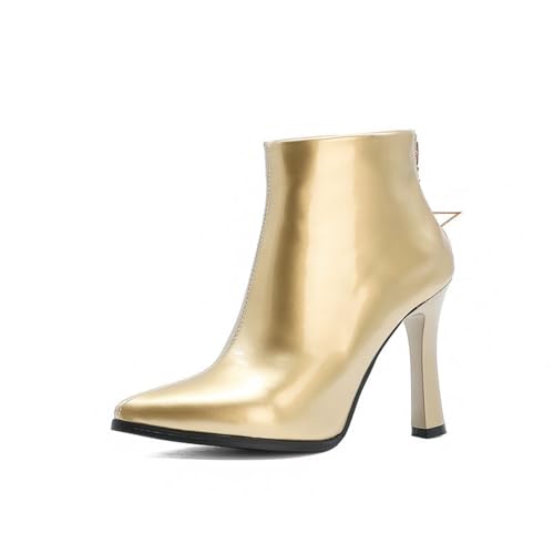 Bottines à talons hauts pointus femme avec zip chaussures automne bureau