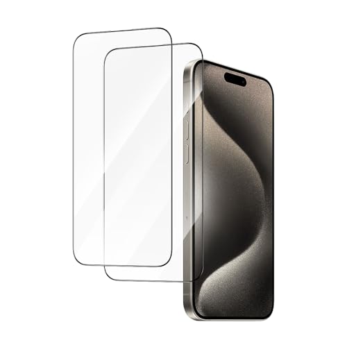 PERFECTSIGHT Sapphire Anti Blue Light Screen Protector for iPhone 15 Pro Max, [Medical-Grade Eye Protection] HD Filter 6 Radiations 10X Shatterproof Diamond Hard Tempered Glass (6.7 inch)