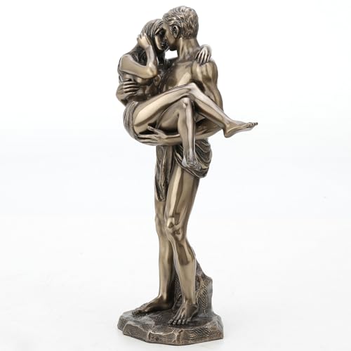 Escultura Artística de Novios en Bronce Antiguo 11.37 in miniatura 6