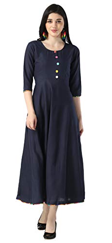 Image of DHRUVI TRENDZ Women's Rayon Kurta