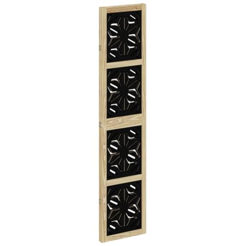 Paravent marron noir pliant pour créer un écran d'intimité stable