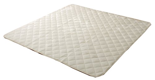 イケヒコ こたつ敷き布団 正方形 キルトラグ ラグ カーペット 無地 フランネル アイボリー 約145×145cm ♯9808490