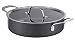 MasterChef MC 700169 aluminium anodisé dur anti-adhésif sans PFOA Induction Sauteuse avec couvercle en verre, Noir