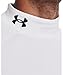 Under Armour Men's ColdGear Armour Fitted Mock, White (100)/Black, Medium