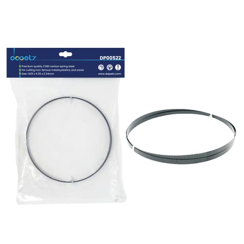 Dapetz ® 1425mm (56) Bandsaw Blades 14 TPI 6.35mm Wide X 0.35mm Thick Made from CS80 Carbon Spring Steel for Cutting Metal Plastic Wood and Acrylic