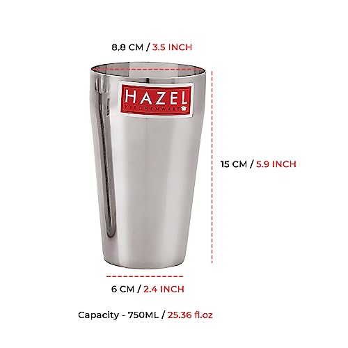 Set de 4 vasos Jumbo tradicionales de acero inoxidable 750 ml miniatura 4