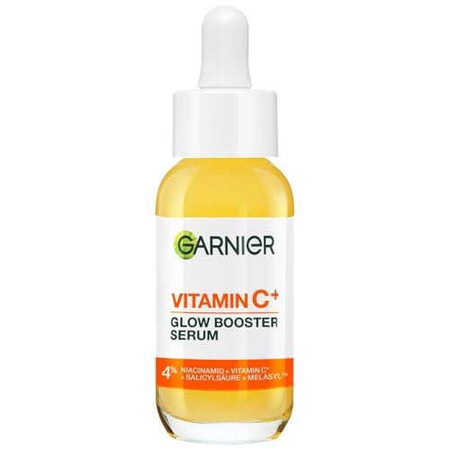 Garnier Anti-Makel-Gesichtsserum Vitamin C+ mit Niacinamid Salicylsäure und Melasyl mit aufhellender und antioxidativer Wirkung 30ml