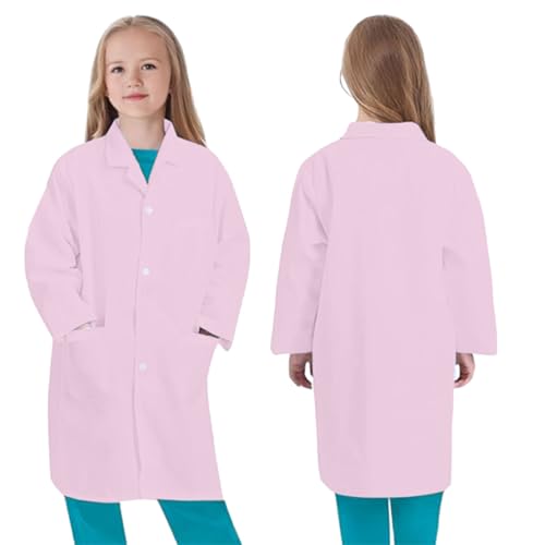Boys Girls Jacket Role Performance Coat Kids Long Sleeve Solid Color Button Up Outwear Work Style Clothes4