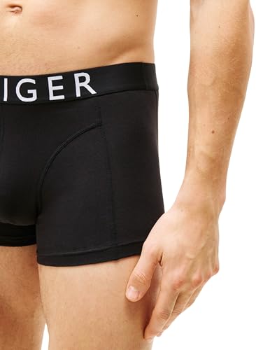 Tommy Hilfiger Herren 3er Pack Boxershorts Trunks mit Logobund, Schwarz (Blk/Blk/Blk), XL 2