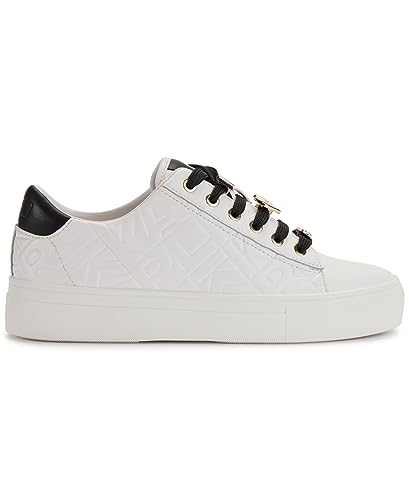 Image of Karl Lagerfeld Women's Cate Box Lace Up Sneaker with Pins | Casual Shoes