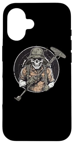 金属探知機 アクセサリー 宝物を探す 金属探知機 スマホケース iPhone 16 用