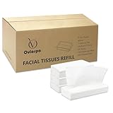 Ovlospa Facial Tissue Refill - 30 Packs, 100 Per Pack, 3000 Total for Tissue Box Holder. Soft Tissues Bulk for Home Office Car Restaurant Hotel
