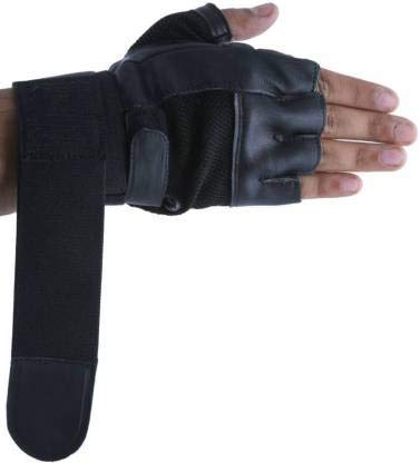 Wridex THE BEST CHOICE Mens Sports Leather Gym Gloves with Wrist Support Band for Weight Lifting and Exercise (Black ) (B08NHMS1MK) Amazon Price History, Amazon Price Tracker