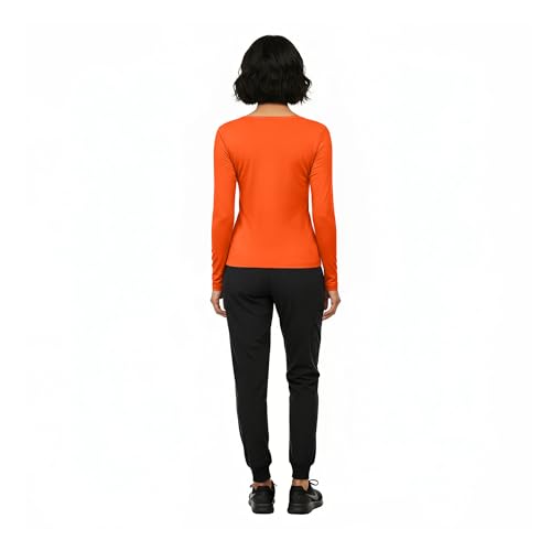 Image of Natural Uniforms Women's Long Sleeve Underscrub T-Shirt - Cotton Blend Scrub Base Layer for Nurses & Medical Professionals