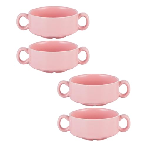 Bafnsiji B, Francés Cebolla Sopa tazones Juego de 4, Tazas de Sopa con manijas, Tazas de Sopa de Cebolla Francesa, cerámica Tazón de Sopa de Cebolla Francesa, 300 ml