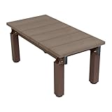 igarden 縁台 DX ダークブラウン ウッドデッキ 幅90cm 奥行き45cm 高さ40~44cm デラックス 調節可能 アイウッド 人工木製 アルミ