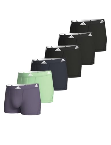 adidas Herren Multipack (3pk) und Active Flex Cotton Trunk Boxershort (6 Pack) Retroshorts, Assorted 1, XL