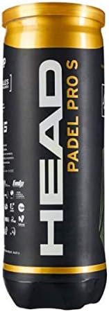 Head Padel Pro S Ball, Adult, Unisex, Black, Pack of 3