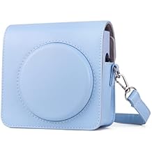Square SQ1 Protective Case Compatible with Fujifilm Instax Square SQ1 Instant Camera - Instax Square SQ1 Case with Shoulder Strap - Blue