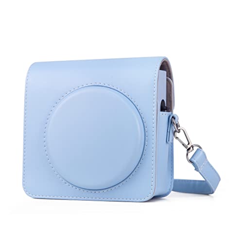 Rieibi Square SQ1 - Funda para cámara instantánea Fujifilm Instax Square SQ1, Funda compacta con Correa de Hombro Ajustable, Azul, Funda para cámara
