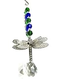 DRAGONFLY CAR CHARM, Dragonfly Suncatcher, Handmade, Gift Wrapped, USA, Ornament, Car Accessory, Mirror Decoration, Dragonfly Gift, Dragonfly Decor,3D