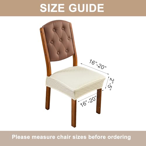 Image of Genina Waterproof Seat Covers for Dining Room Chair Covers,No Rear Covers