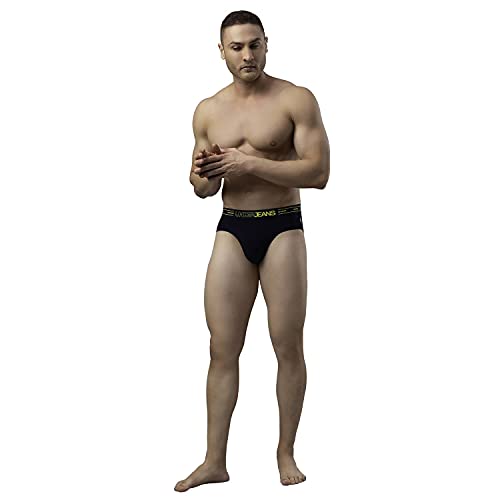 Image of Underjeans Men Cotton Blend Brief - Pack of 2