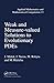 Weak and Measure-Valued Solutions to Evolutionary PDEs (Applied Mathematics)