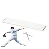Pitching Rubber – Outdoor-Pitching-Hügelplatte, Gummi-Heimplatte, Baseball, Pitching-Gummi mit Spikes, tragbares Coaching-Equipment für Kickball-Feldübungen und Springen